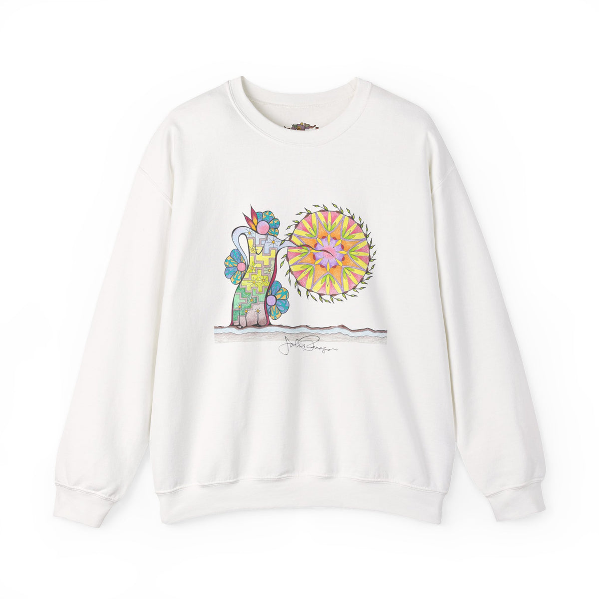 Premium Pullover Sweatshirt Wearable Art | Pow Wow Drum