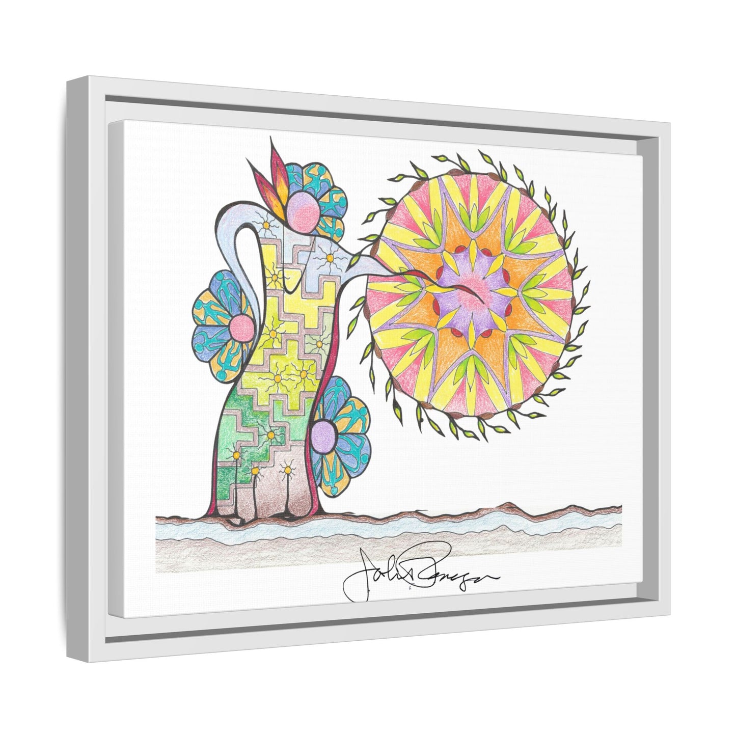 PowWow Drum - Archival Gallery Matte Canvas