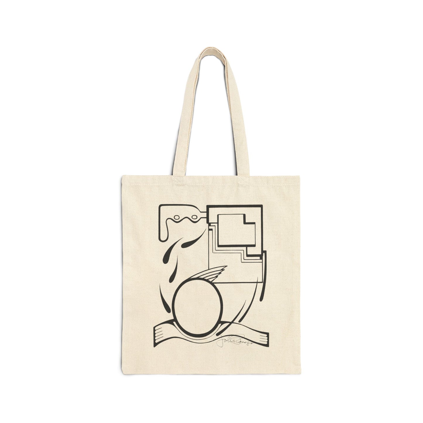 Fleeing the Storm - Canvas Utility Art Tote