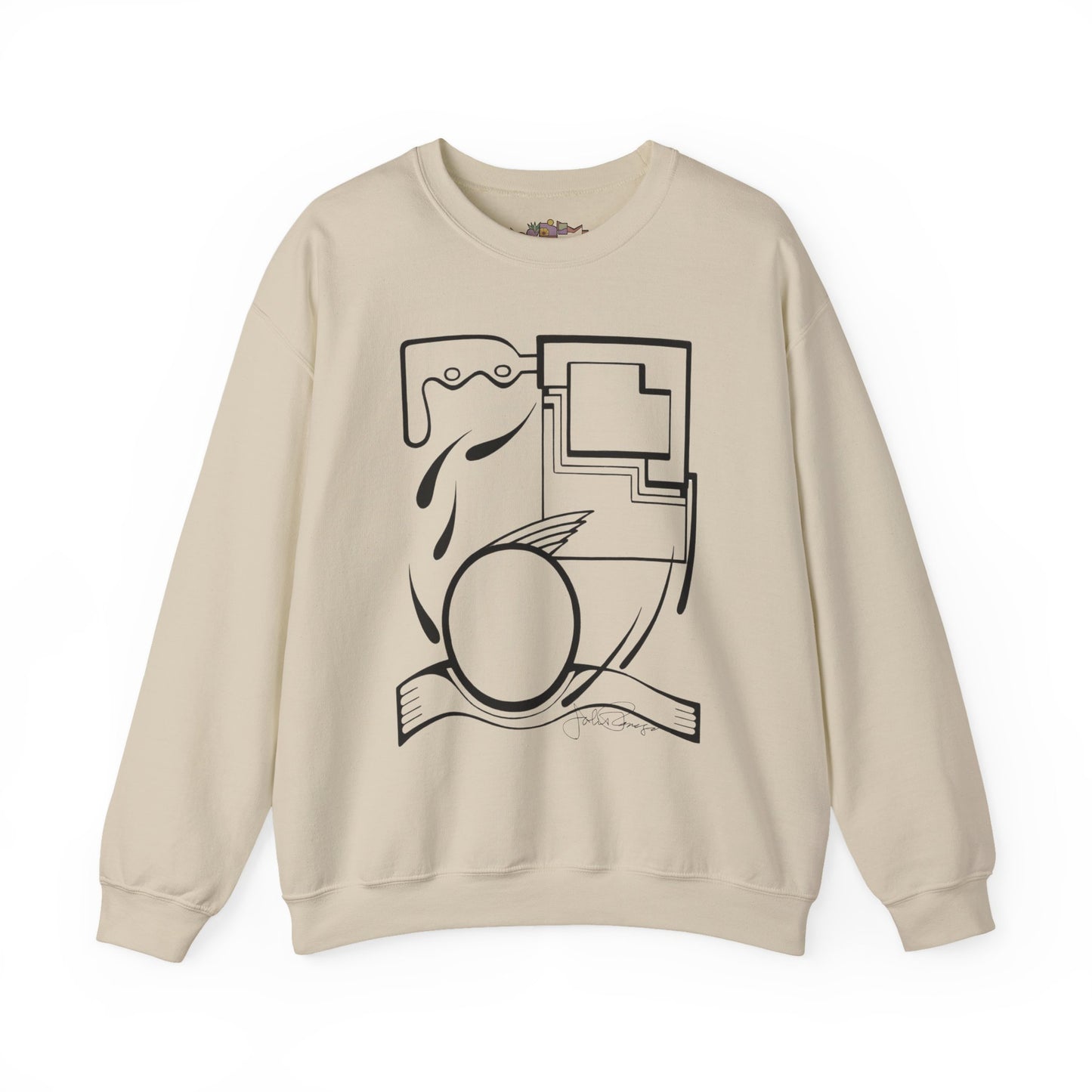 Fleeing the Storm - Pullover Sweatshirt Premium Wearable Art