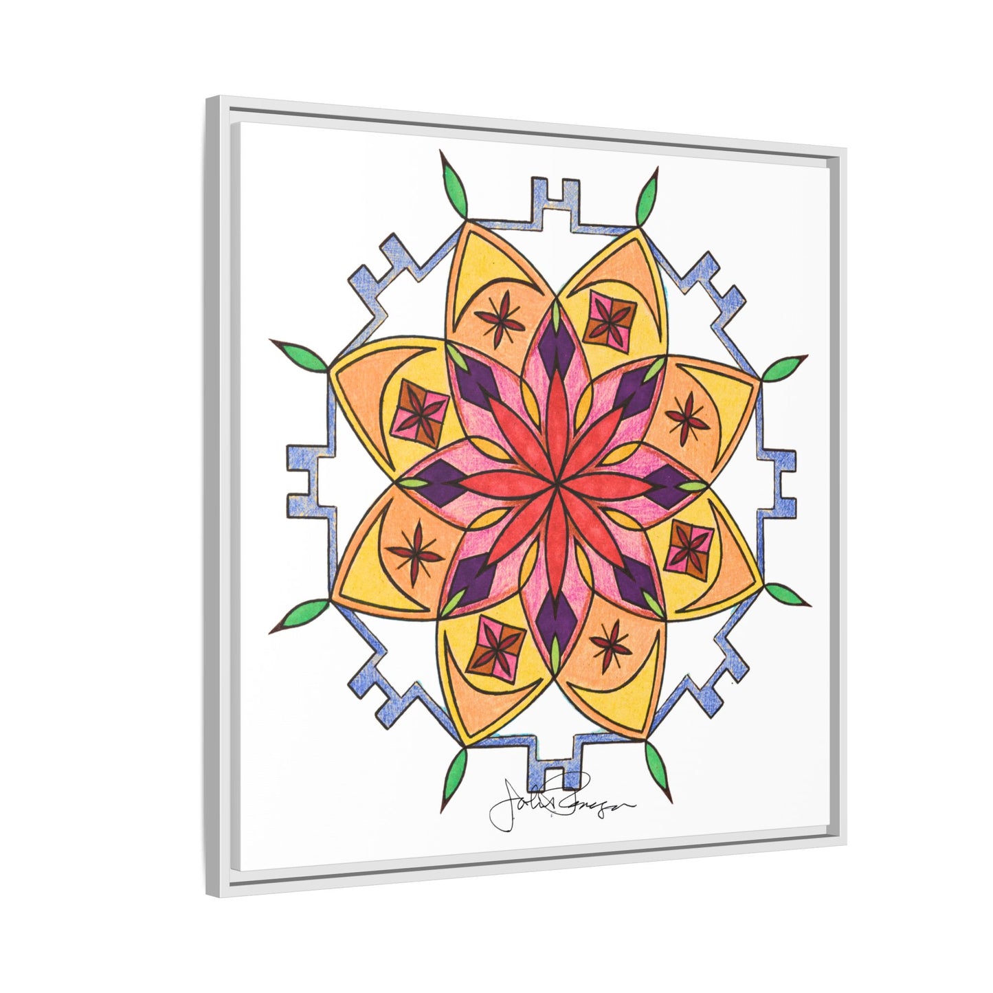 Snow Mandala - Archival Gallery Matte Canvas