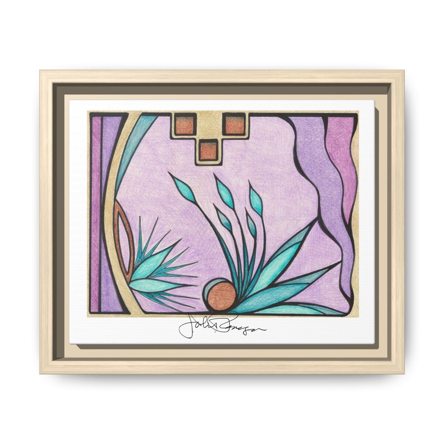 Deep Purple Visions - Archival Gallery Matte Canvas