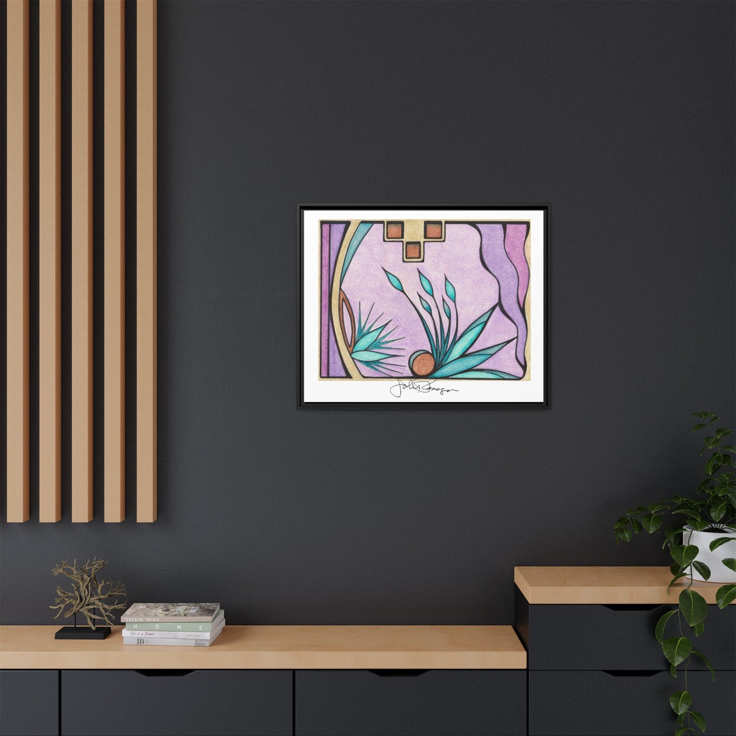 Deep Purple Visions - Archival Gallery Matte Canvas