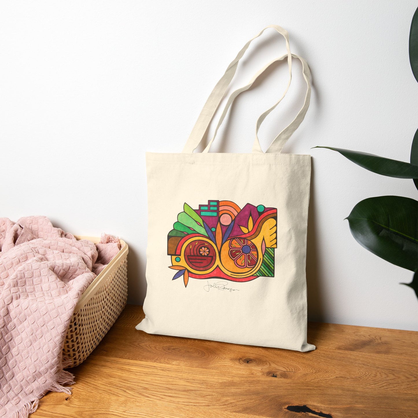 Leaving the Picture - Utility Canvas Premium Art Tote