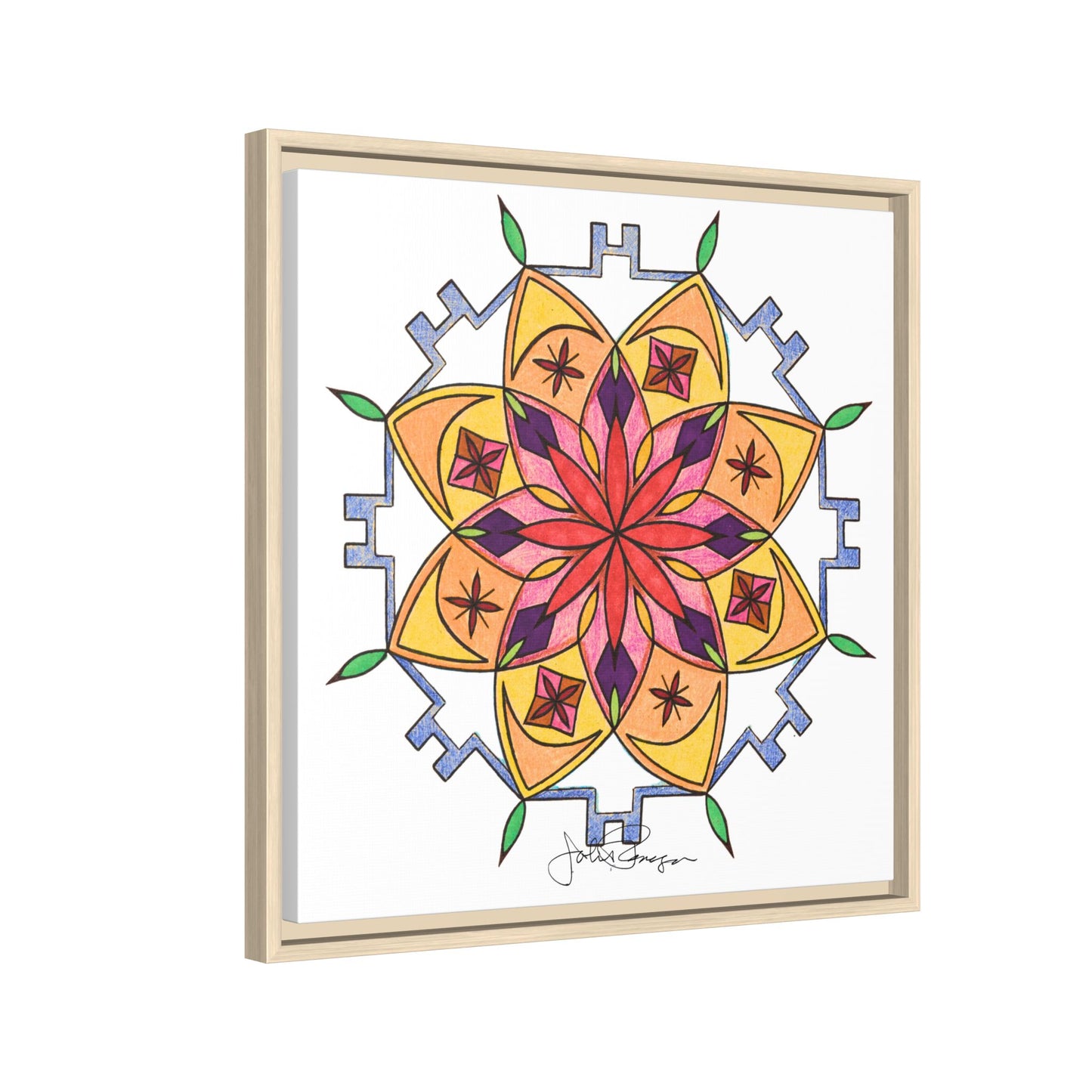 Snow Mandala - Archival Gallery Matte Canvas