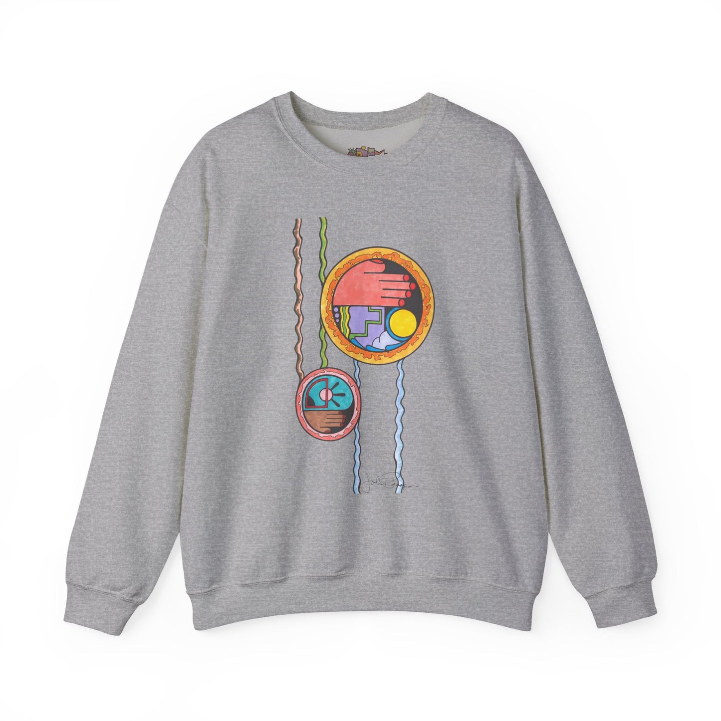 Wave While Passing - Pullover Sweatshirt Premium Wearable Art