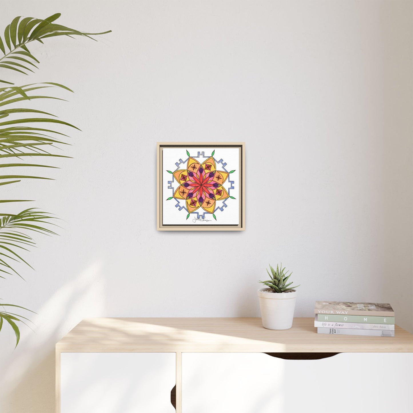 Snow Mandala - Archival Gallery Matte Canvas