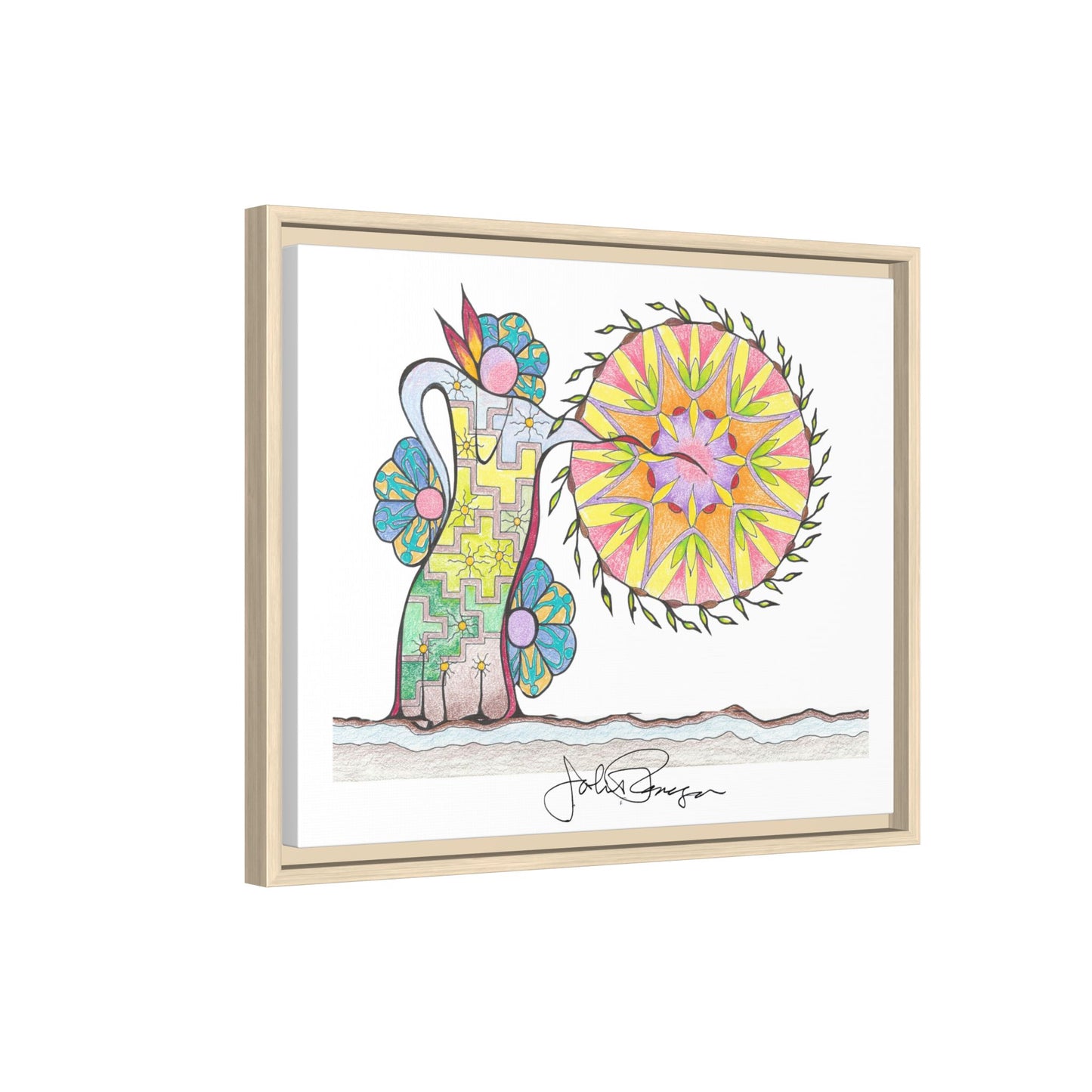 PowWow Drum - Archival Gallery Matte Canvas