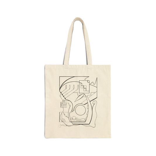 From the Heart - Utility Canvas Art Tote