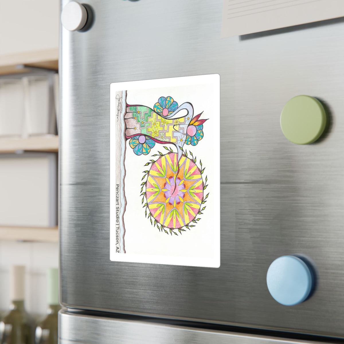 Premium Waterproof Vinyl Sticker | Pow Wow Drum