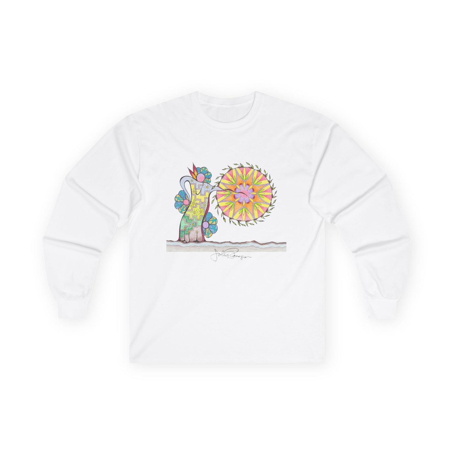 PowWow Drum - Long Sleeve Premium Wearable Art