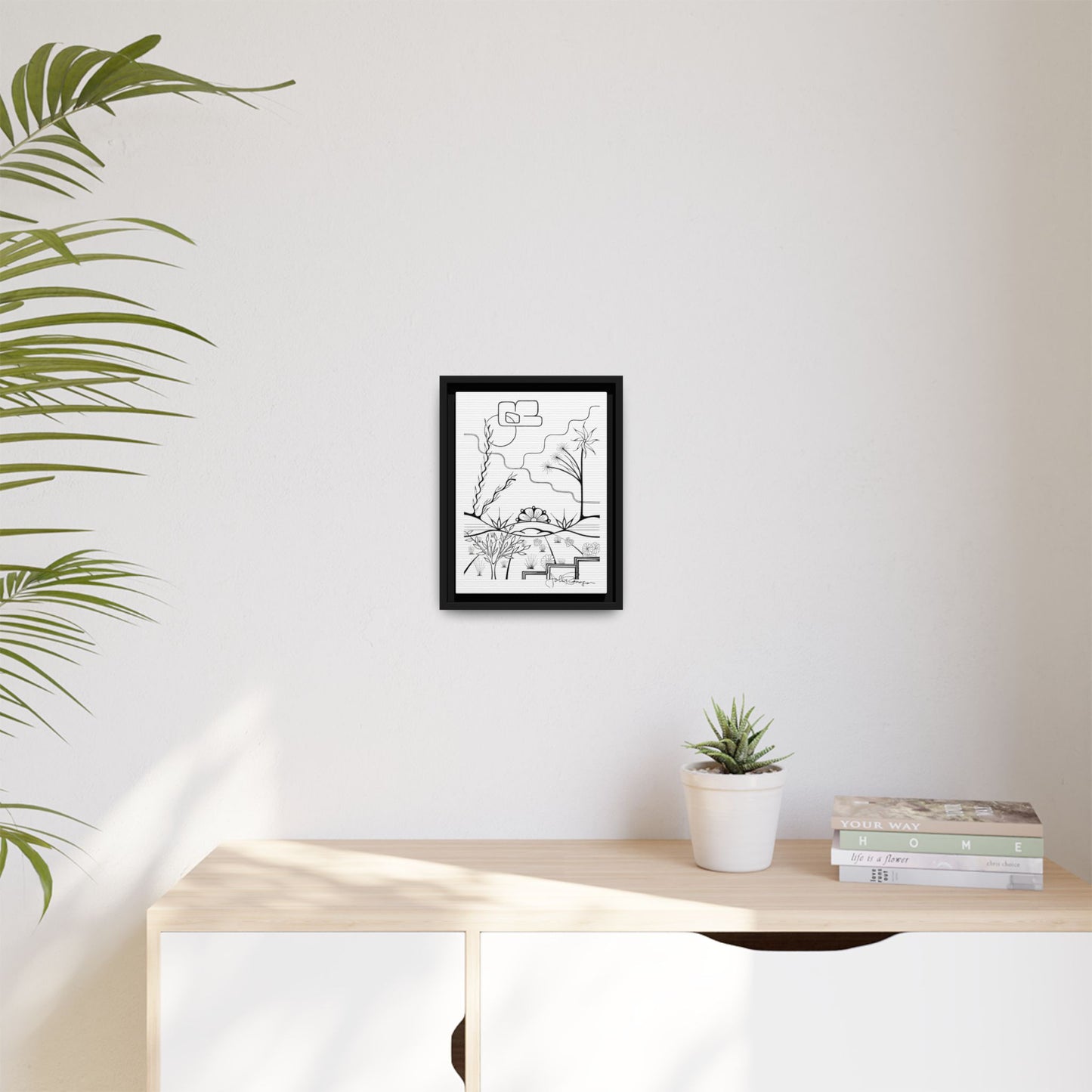 Premium Gallery Framed Matte Canvas | The World is Round