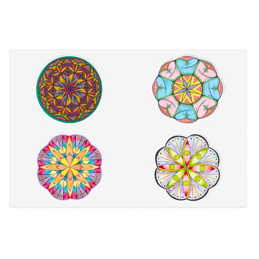 Mandala Collection 2 - Hand-Drawn Vinyl Sticker Pack