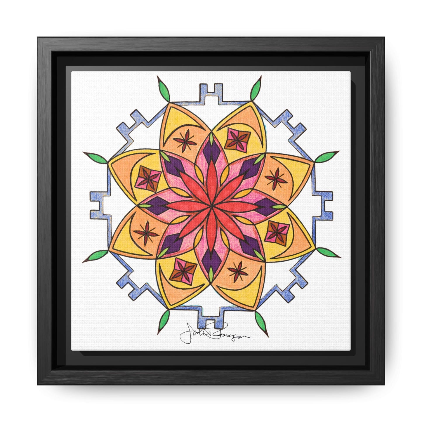 Snow Mandala - Archival Gallery Matte Canvas
