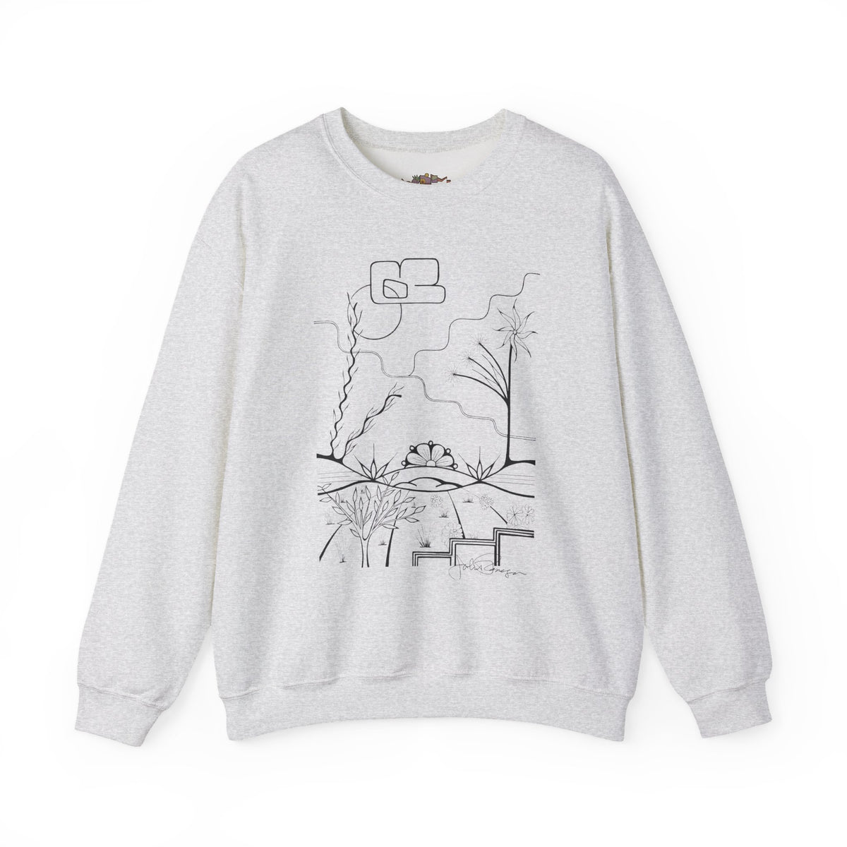 Premium Pullover Sweatshirt Wearable Art | The World is Round