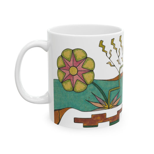 Garden by the River - Wrap-Around Premium Art Mug (11 oz & 15 oz)