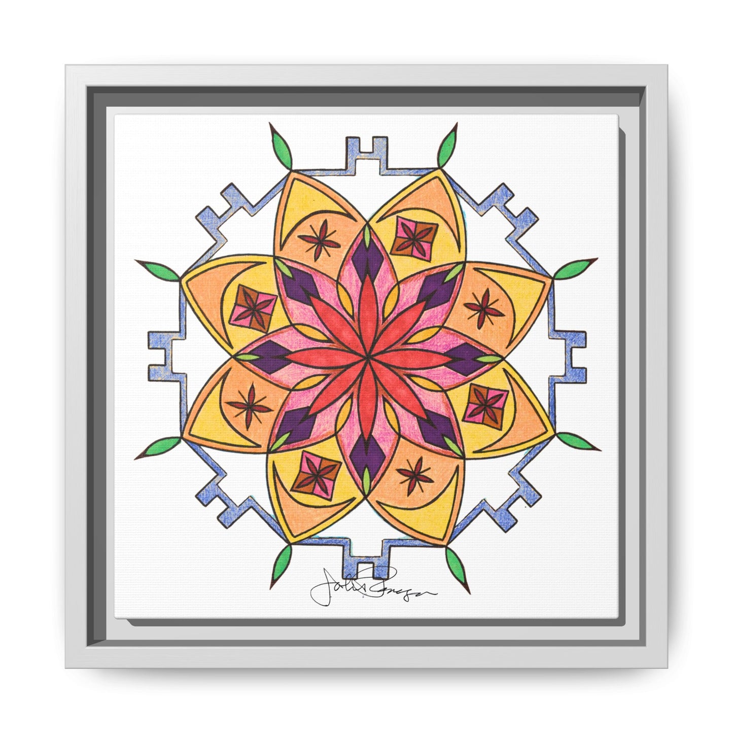 Snow Mandala - Archival Gallery Matte Canvas