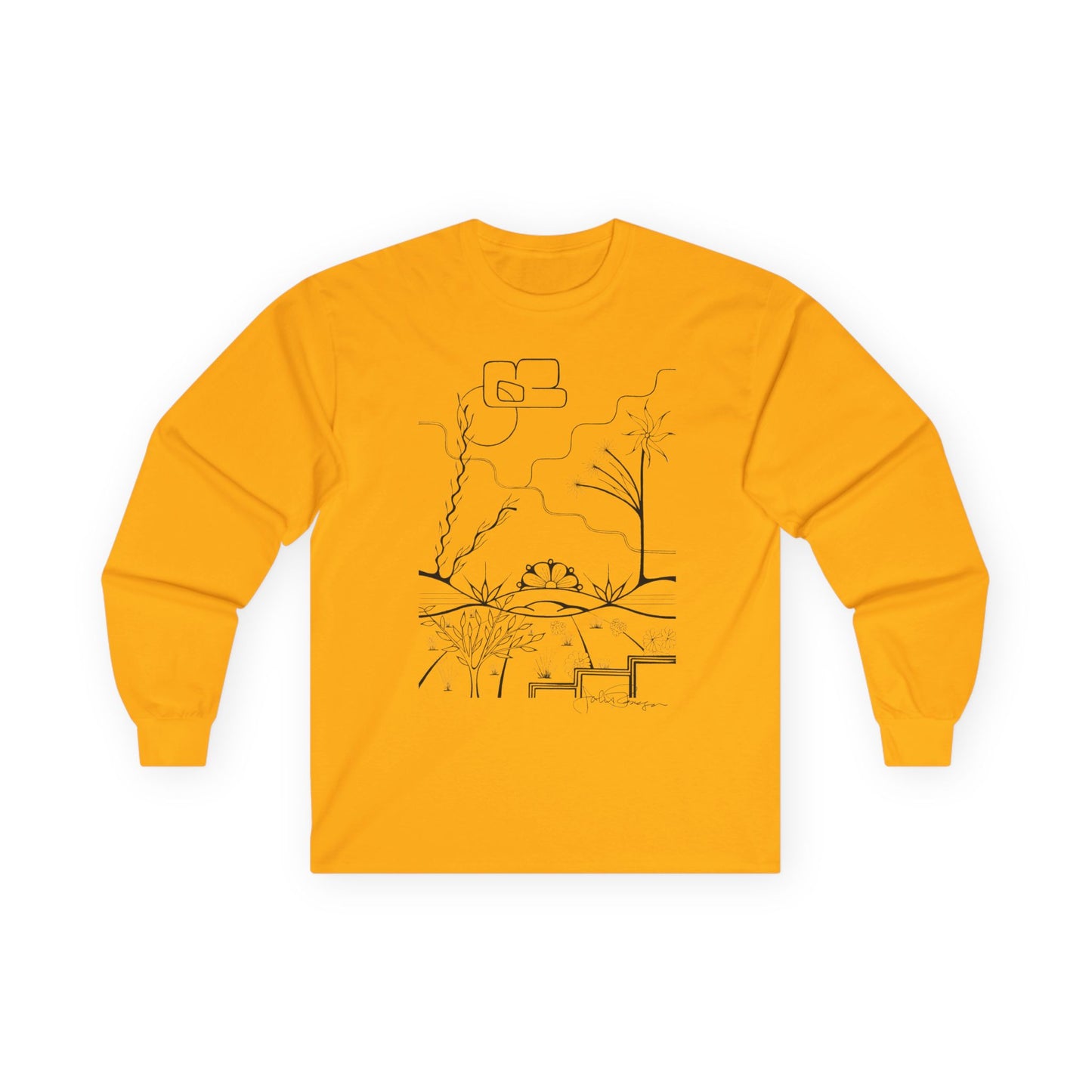 Premium Long Sleeve T-Shirt Wearable Art | The World is Round
