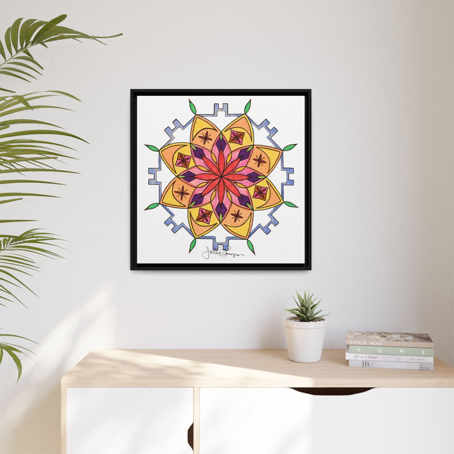 Snow Mandala - Archival Gallery Matte Canvas