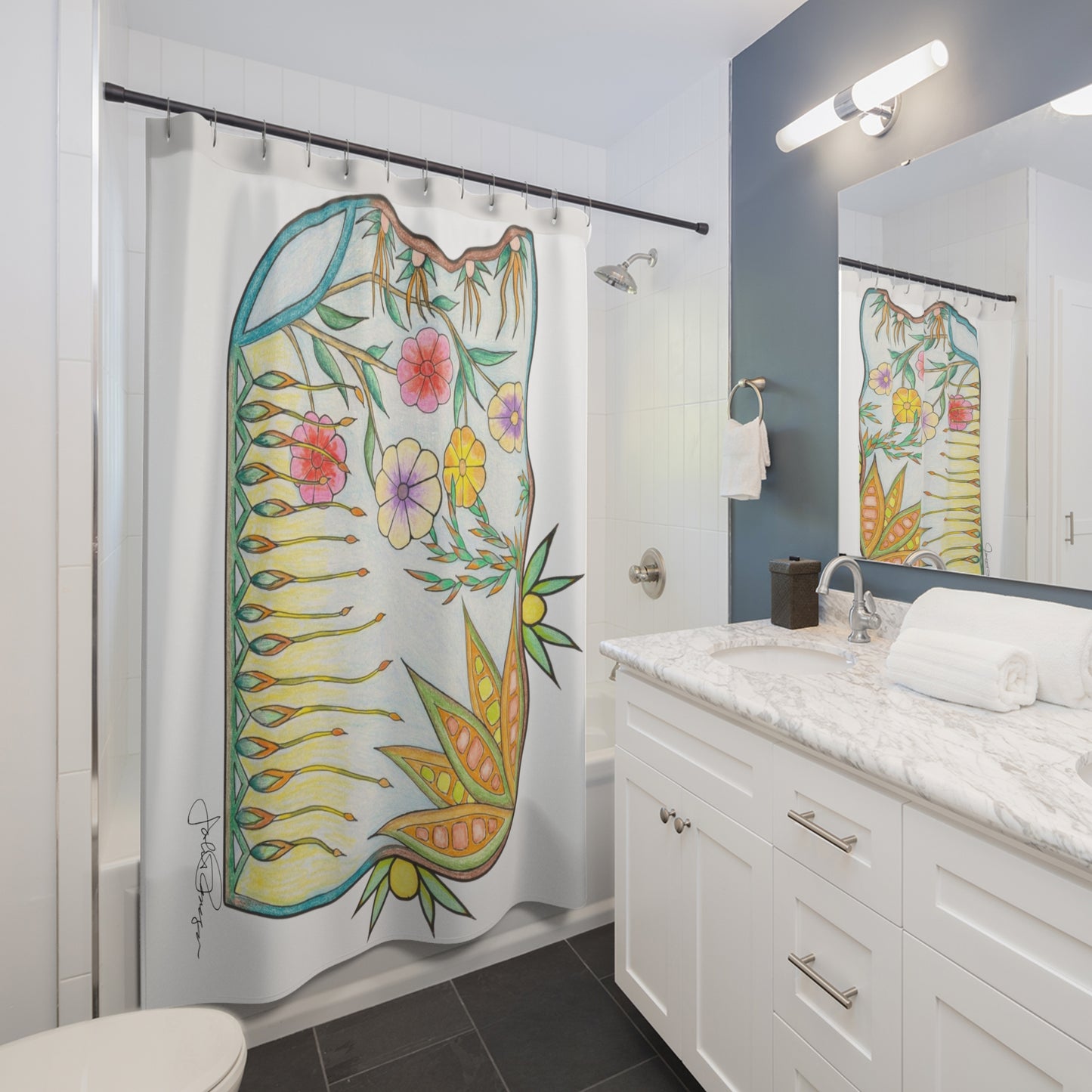 Feel the Breeze - Artistic Shower Curtain