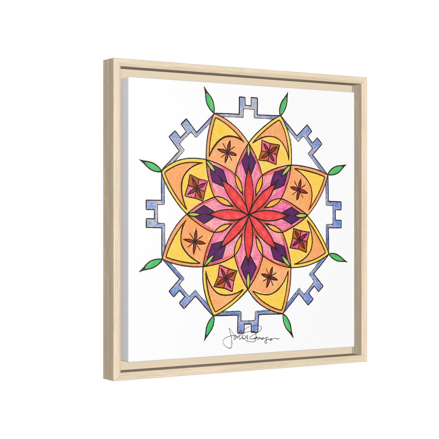 Snow Mandala - Archival Gallery Matte Canvas