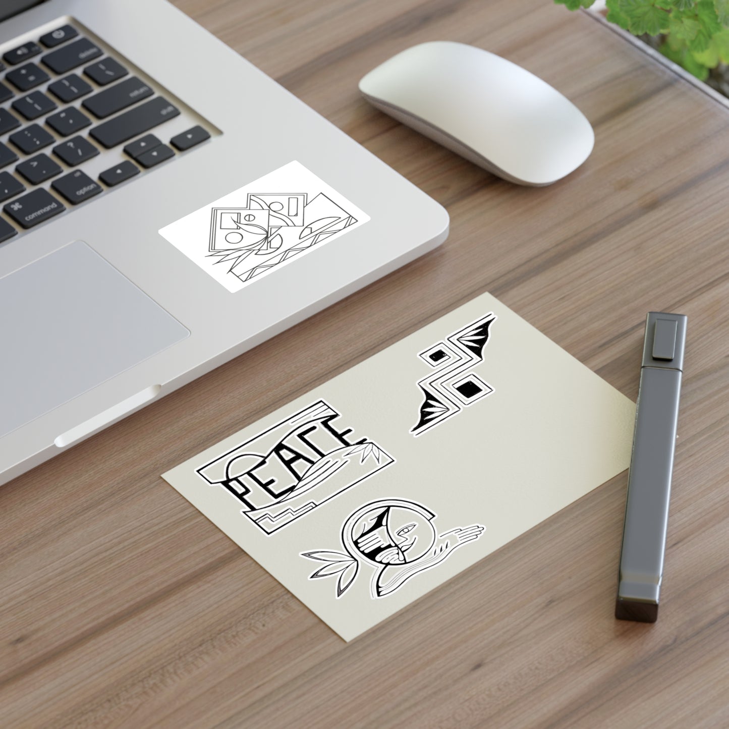 Desert Peace & Harmony Hand-Drawn Vinyl Sticker Sheet