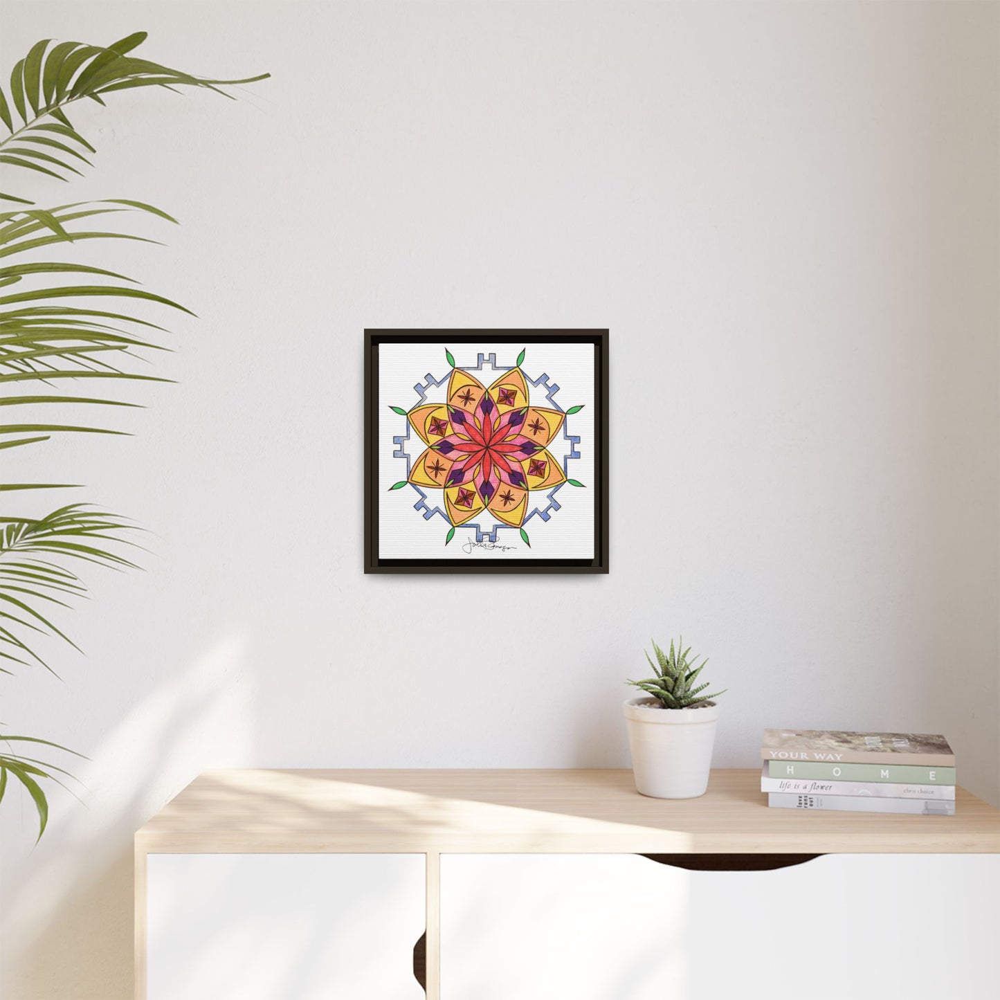 Snow Mandala - Archival Gallery Matte Canvas