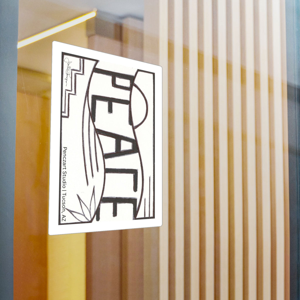 Premium Waterproof Vinyle Sticker | Peace