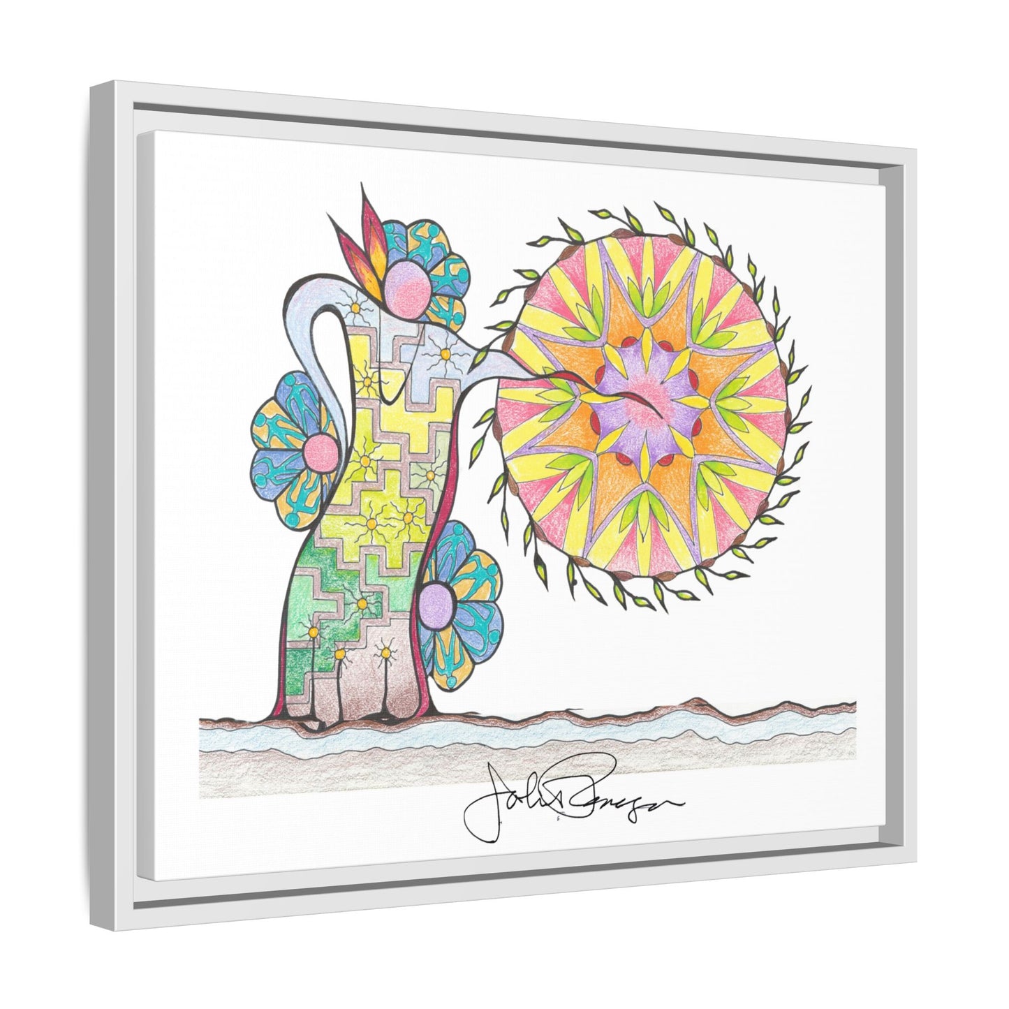 PowWow Drum - Archival Gallery Matte Canvas
