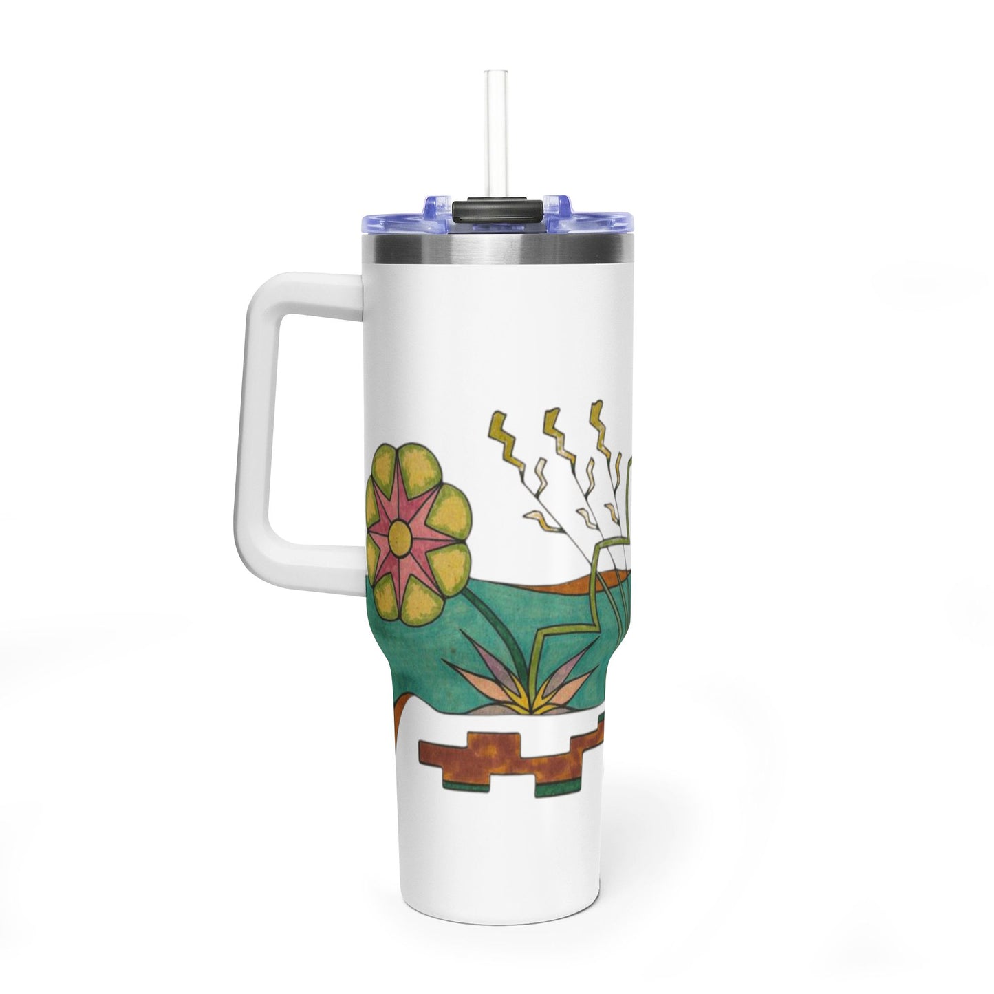 Garden by the River - Wrap-Around Premium Art Tumbler (40 oz)