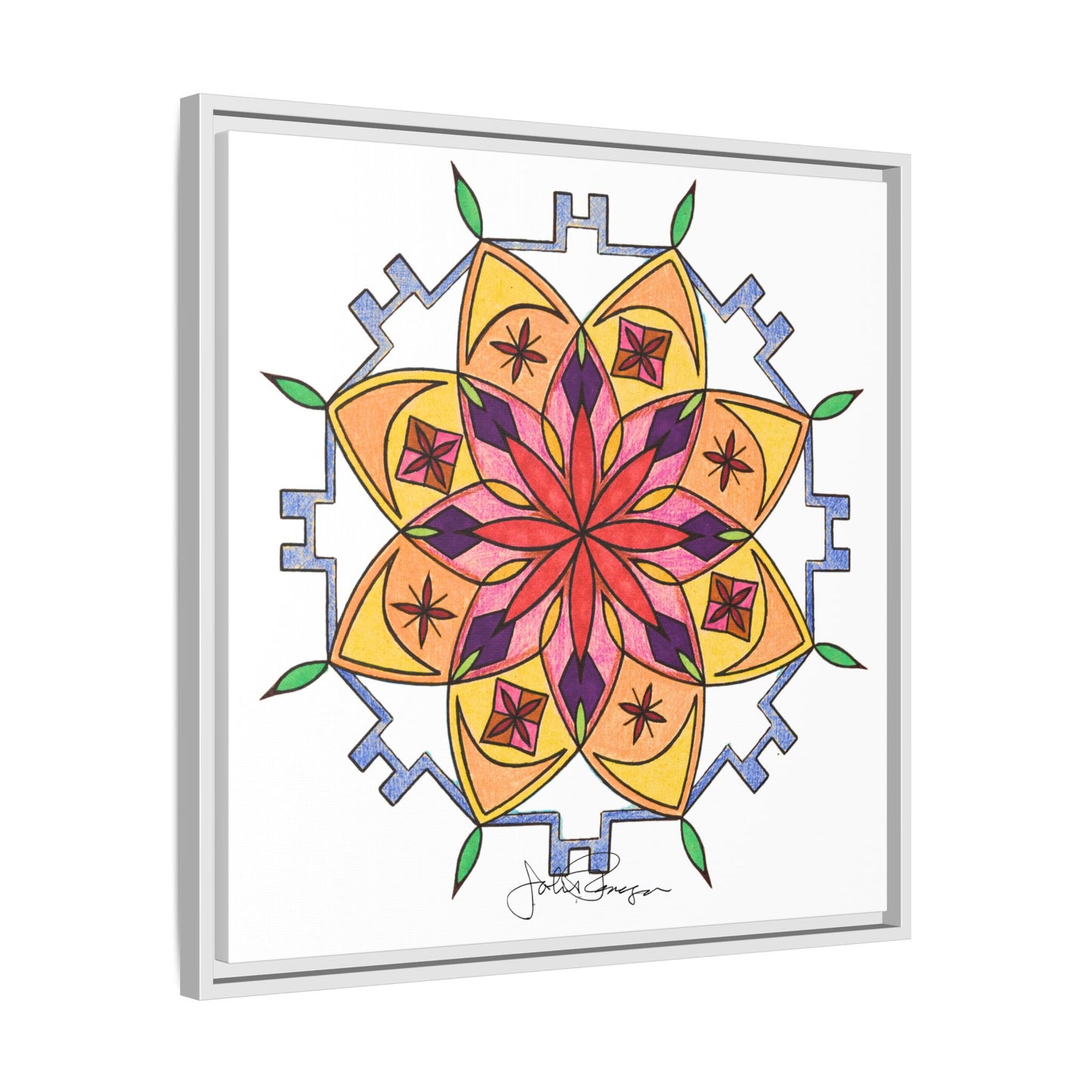 Snow Mandala - Archival Gallery Matte Canvas