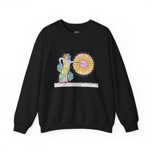 PowWow Drum - Pullover Sweatshirt Premium Wearable Art