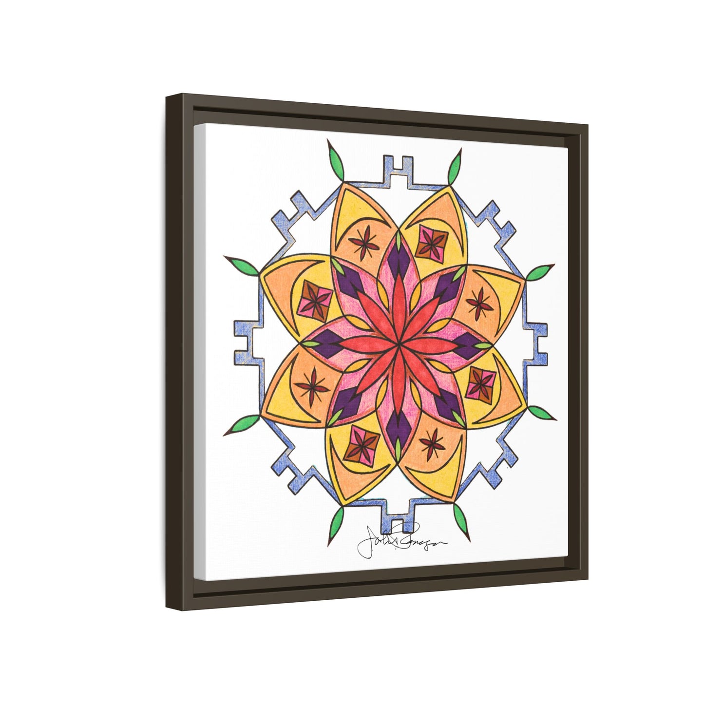 Snow Mandala - Archival Gallery Matte Canvas