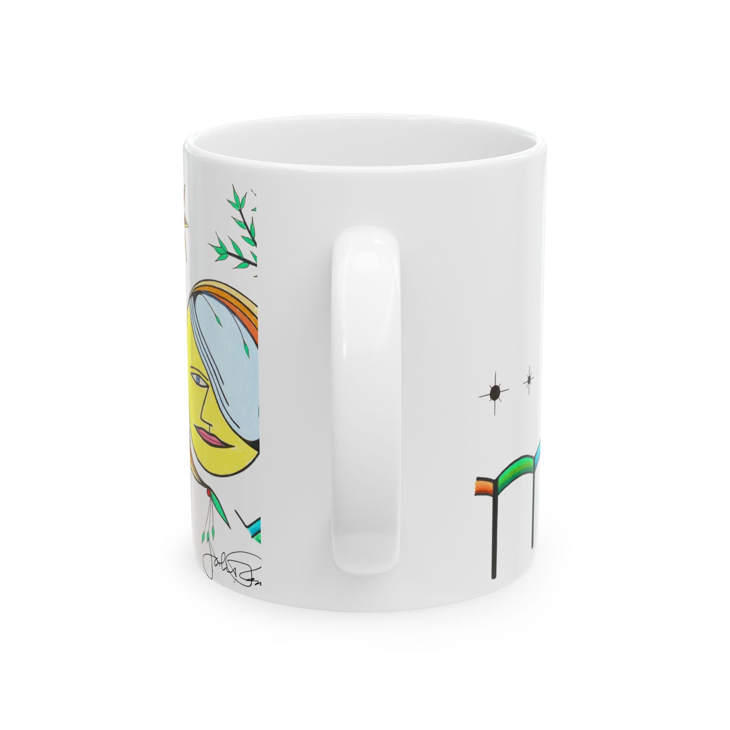 Sol Searcher - Wrap-Around Ceramic Art Mug  (11oz, 15oz)
