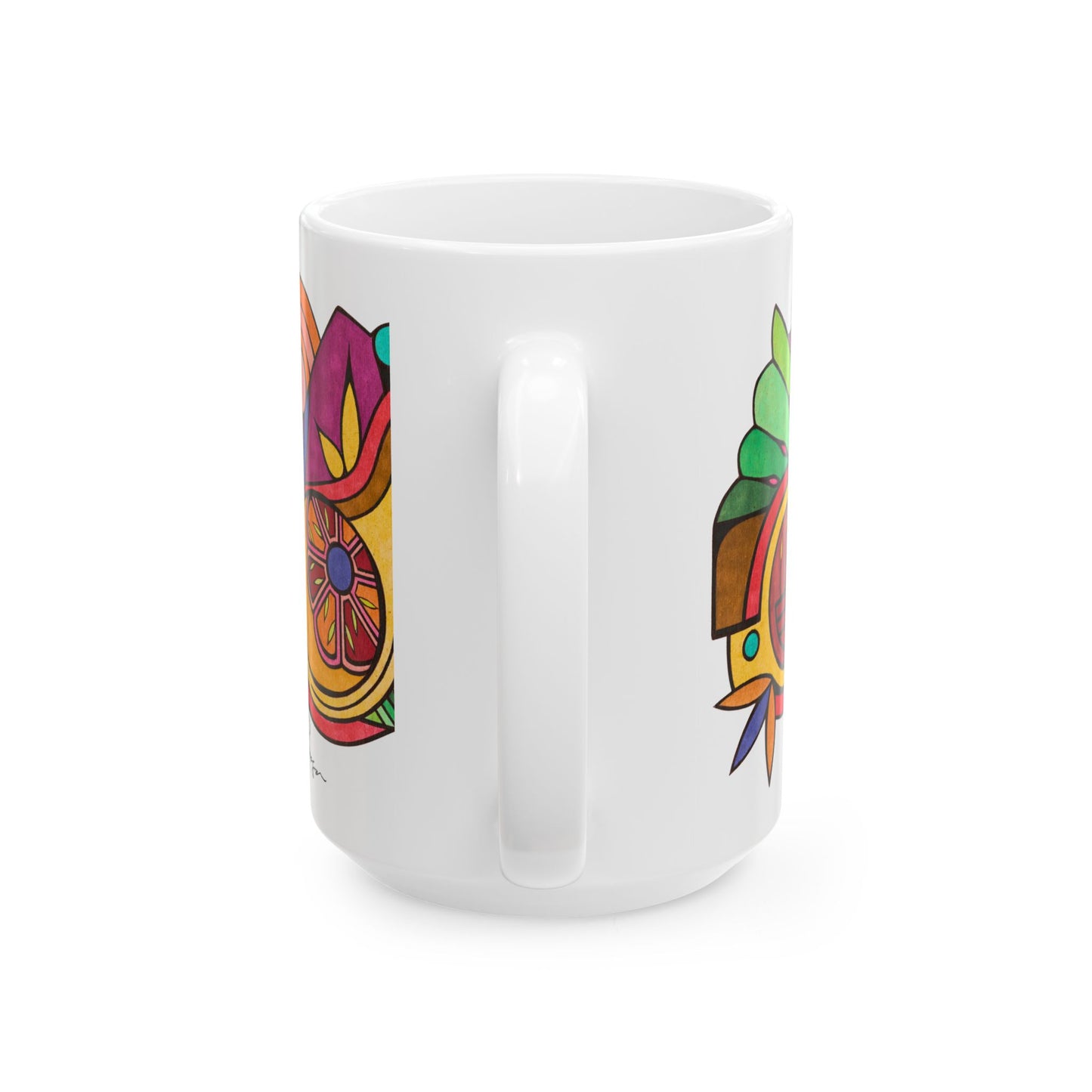Leaving the Picture - Wrap-Around Ceramic Art Mug