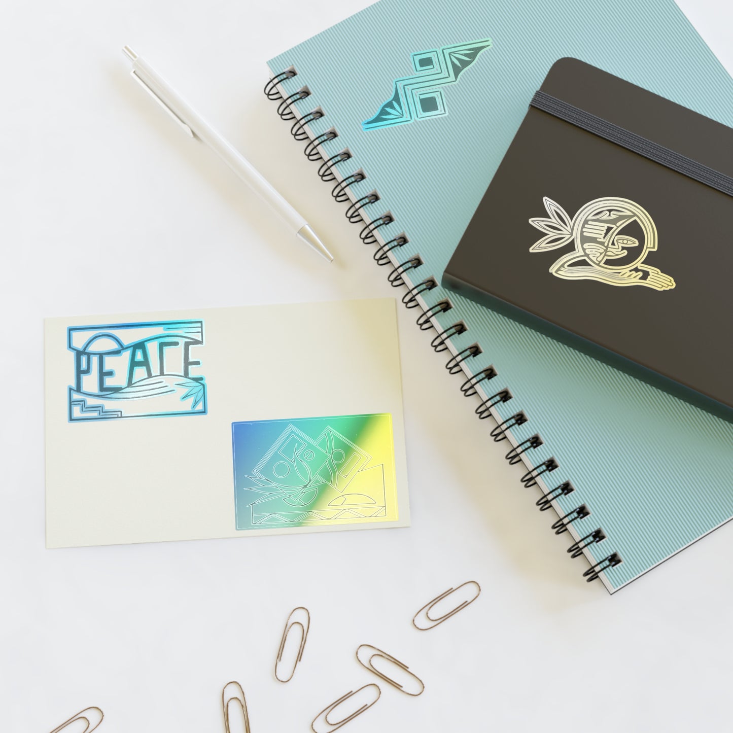 Desert Peace & Harmony Hand-Drawn Vinyl Sticker Sheet