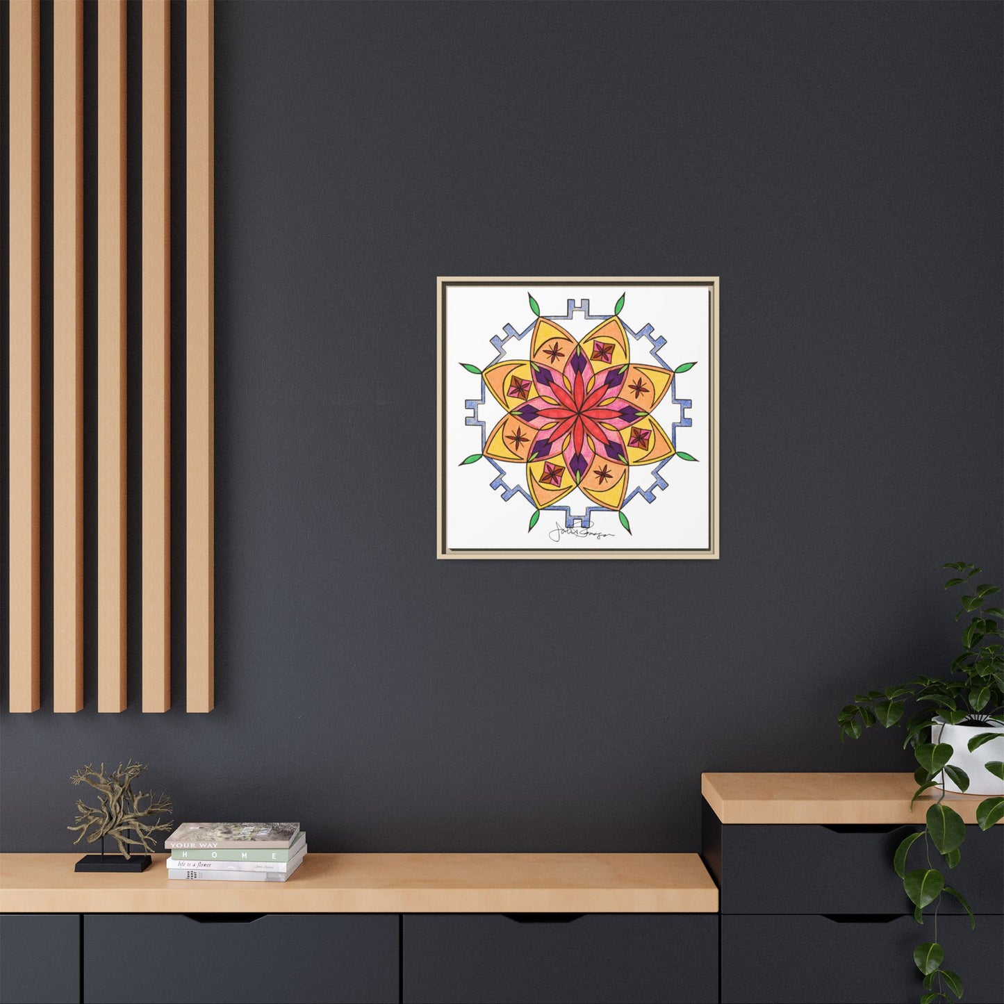 Snow Mandala - Archival Gallery Matte Canvas
