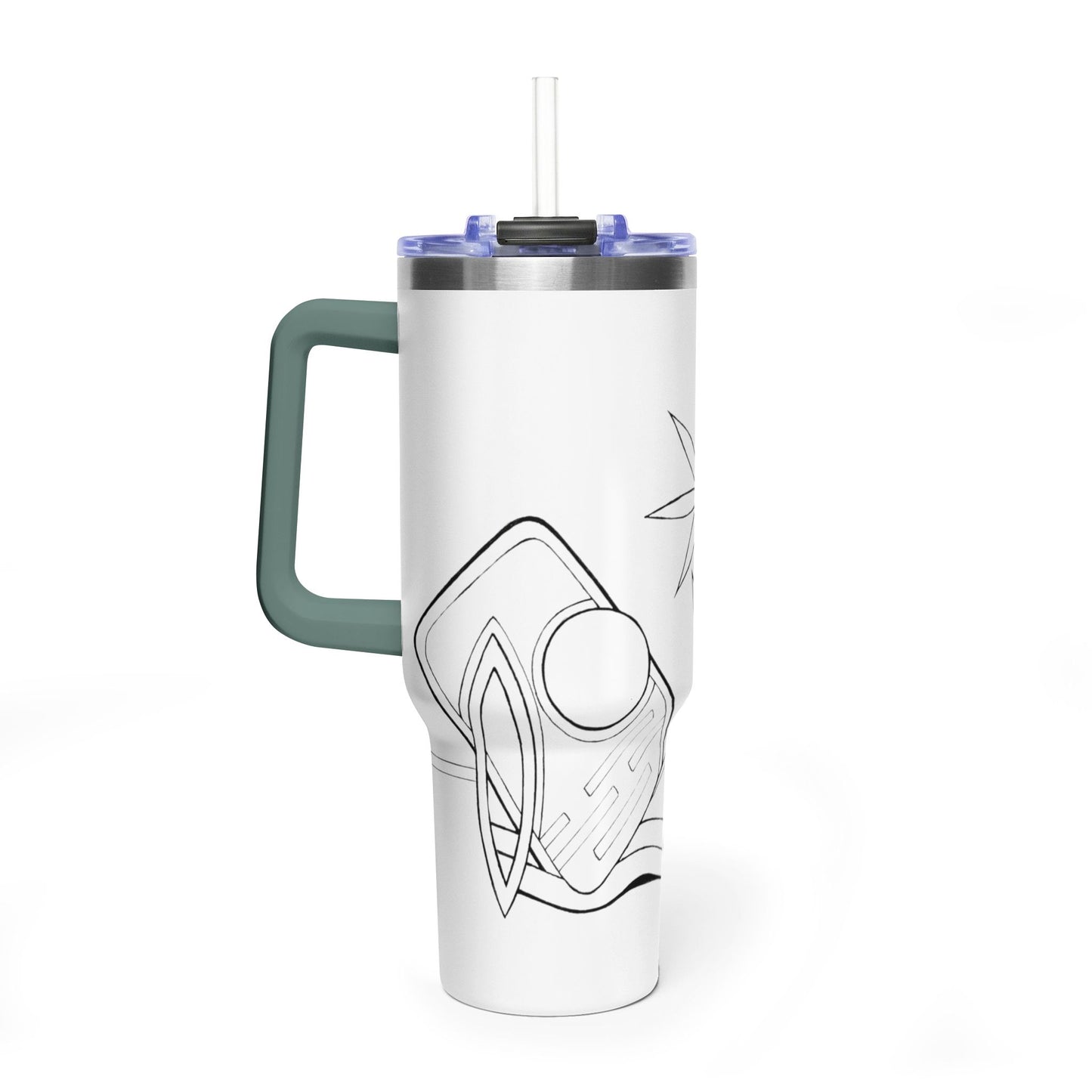 Riding the Turtle - Wrap-Around Art Tumbler (40 oz)