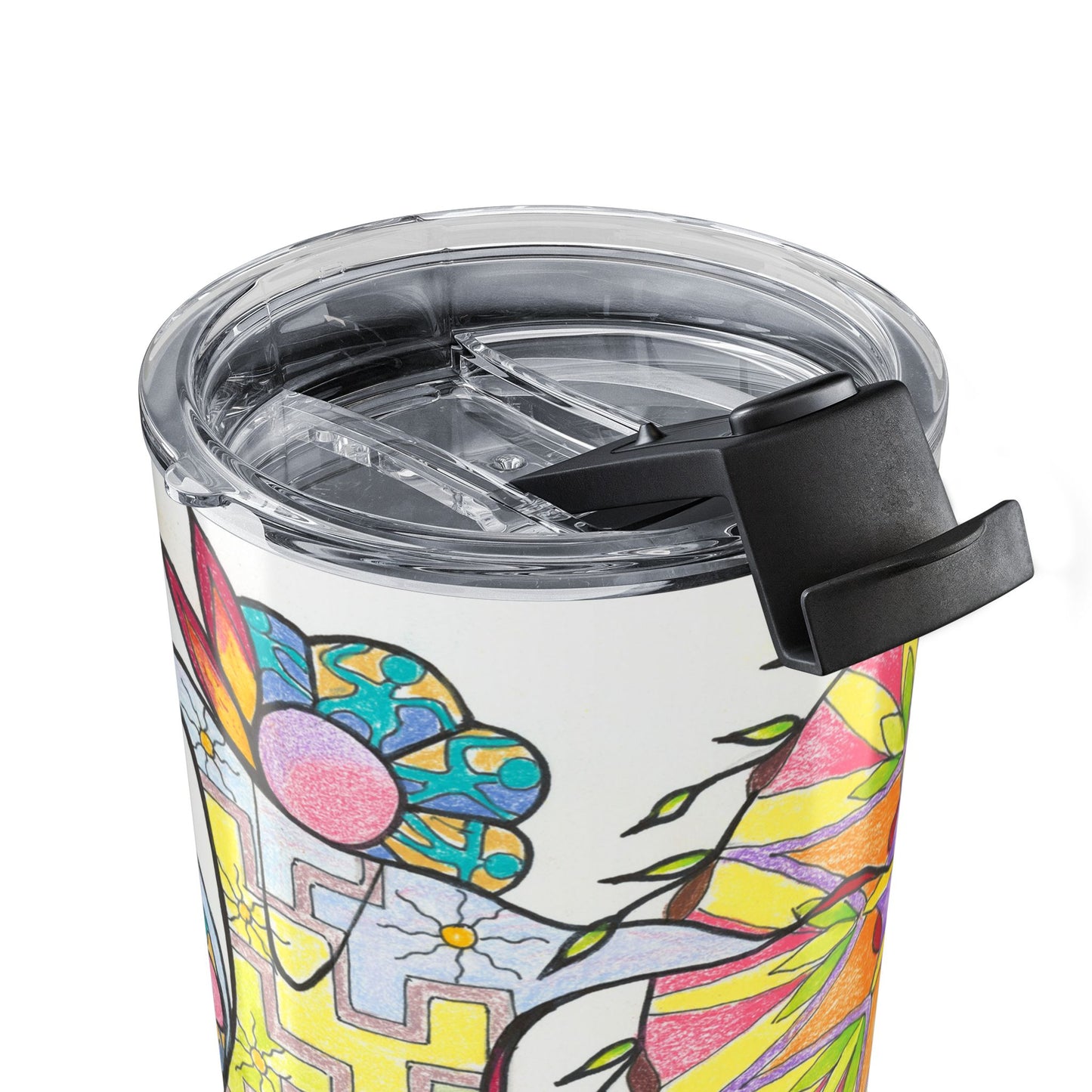 PowWow Drum - Wrap-Around Travel Tumbler (20 oz)