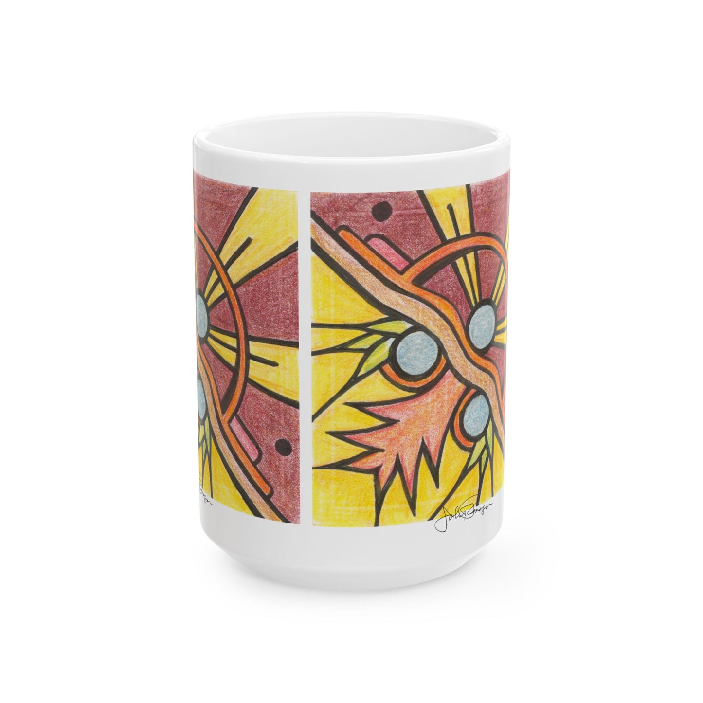 Gallery Day - Wrap-Around Ceramic Art Mug (11oz/15oz)