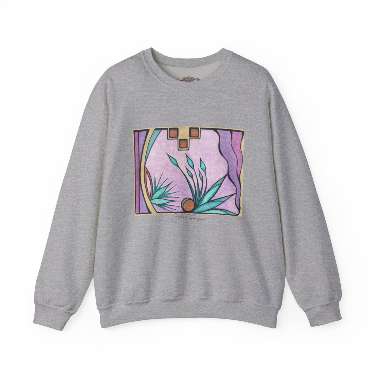 Premium Pullover Sweatshirt Wearable Art | Deep Purple Visions