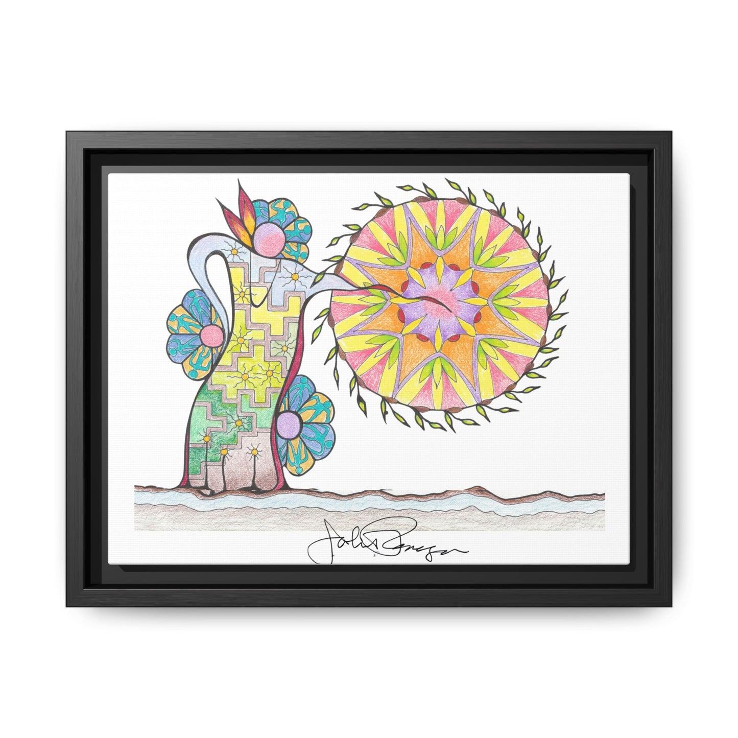 PowWow Drum - Archival Gallery Matte Canvas