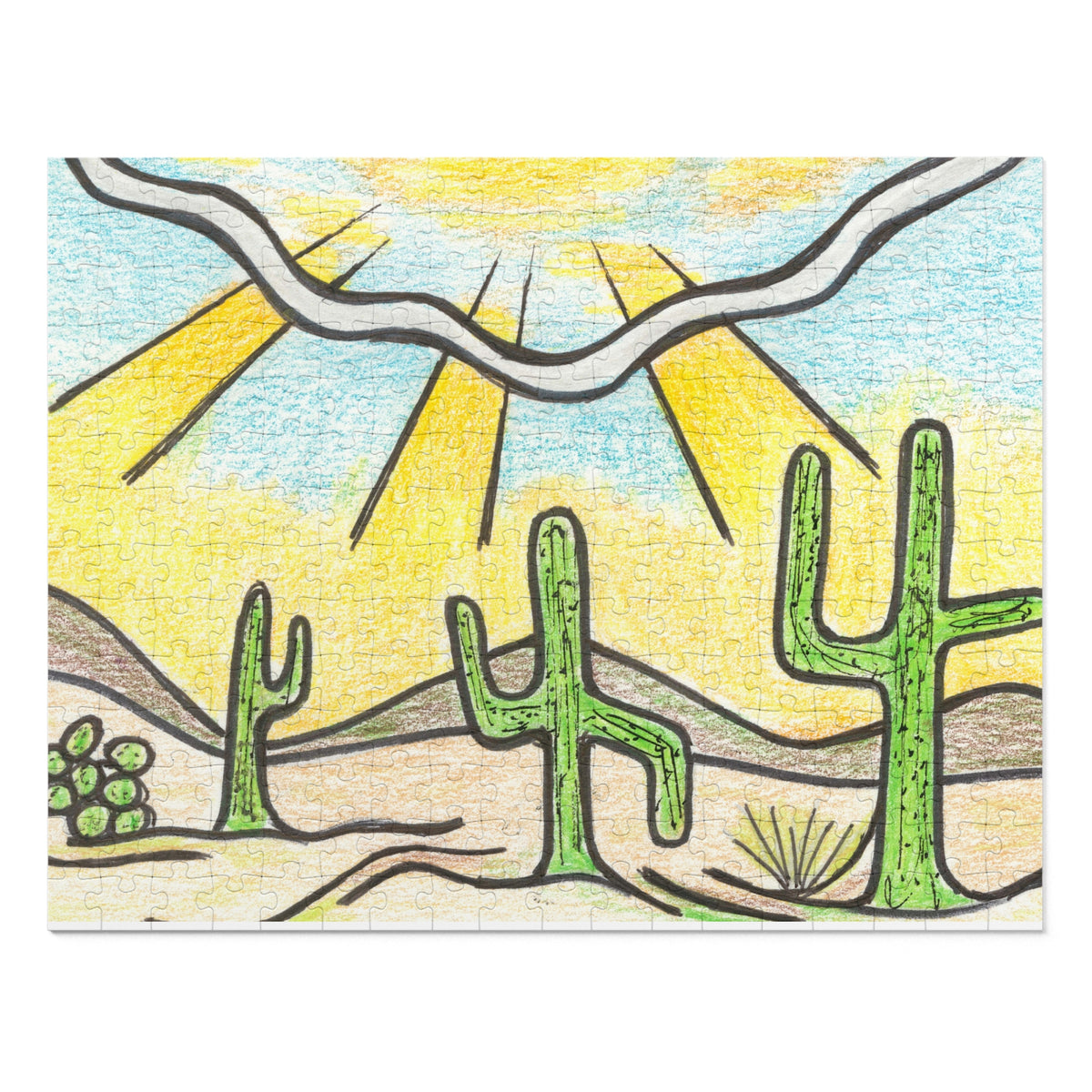 Premium Art Jigsaw Puzzle with Tin | Saguaro