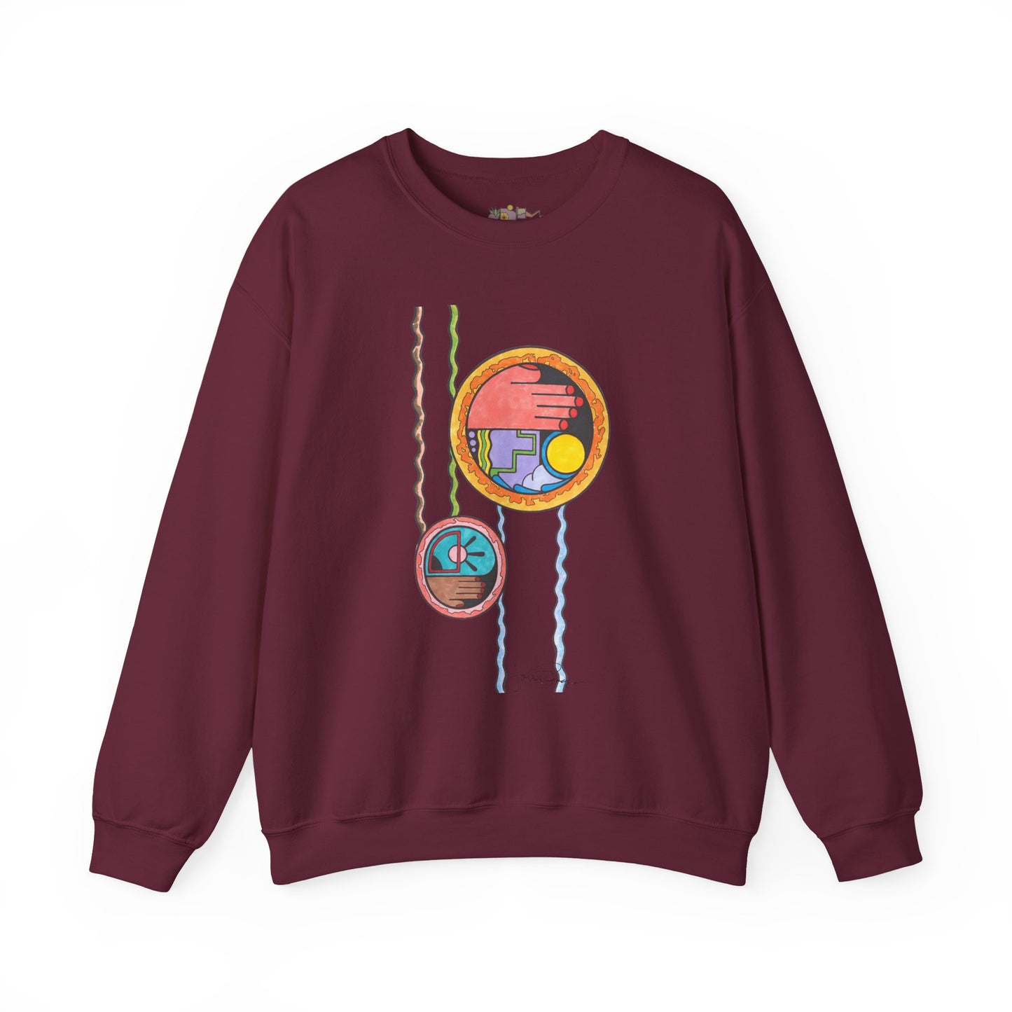 Wave While Passing - Pullover Sweatshirt Premium Wearable Art