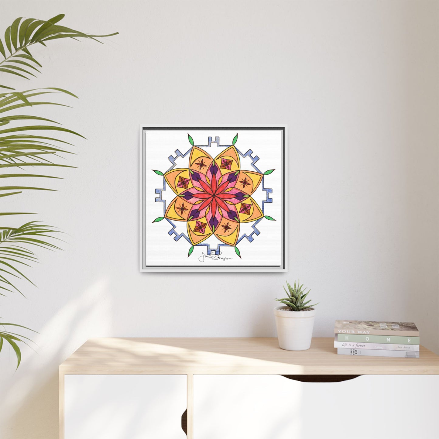 Snow Mandala - Archival Gallery Matte Canvas