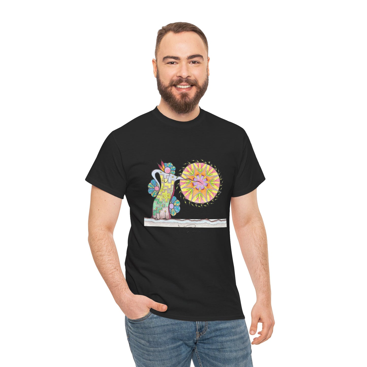 PowWow Drum - Short Sleeve Premium Wearable Art
