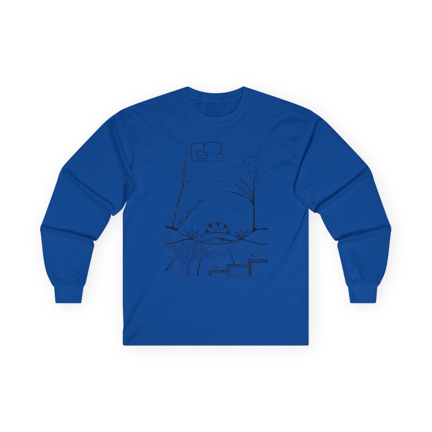 Premium Long Sleeve T-Shirt Wearable Art | The World is Round