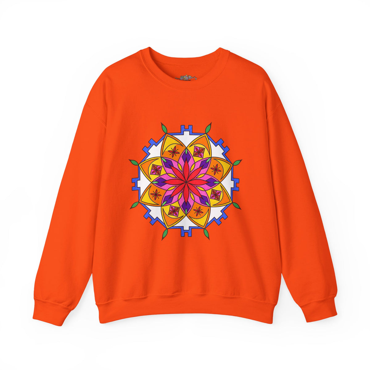 Premium Pullover Sweatshirt Wearable Art | Snow Mandala
