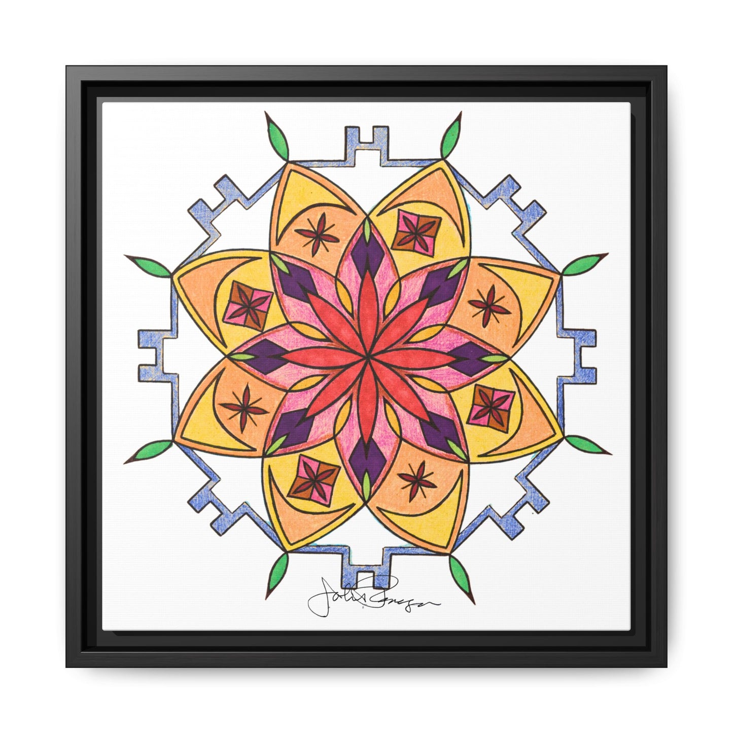 Snow Mandala - Archival Gallery Matte Canvas