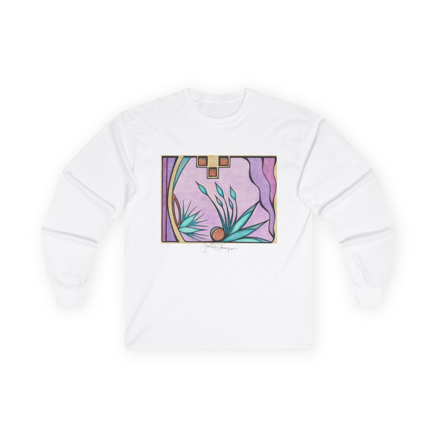 Deep Purple Visions - Long Sleeve Premium Wearable Art